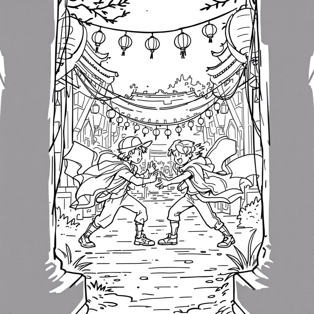 Friendly Pokemon Coloring Page