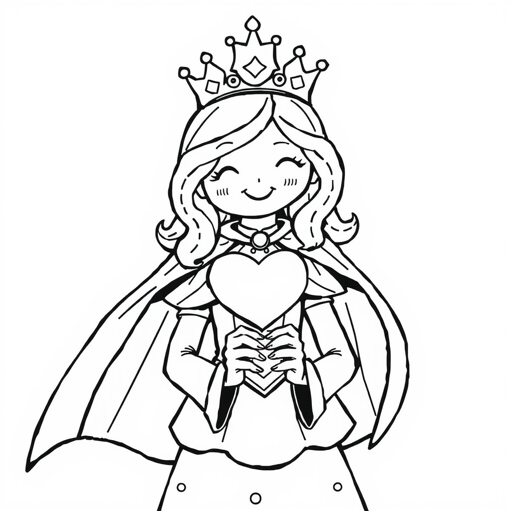 Playful Princess Coloring Page