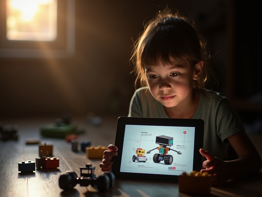 Niño concentrado construyendo el Hot Bee Robot Solar, una experiencia de aprendizaje STEM práctica.