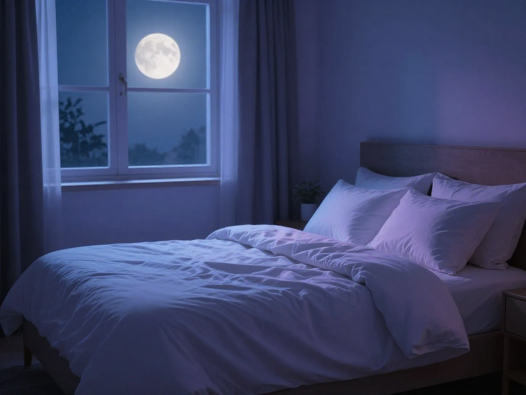 Peaceful bedroom scene