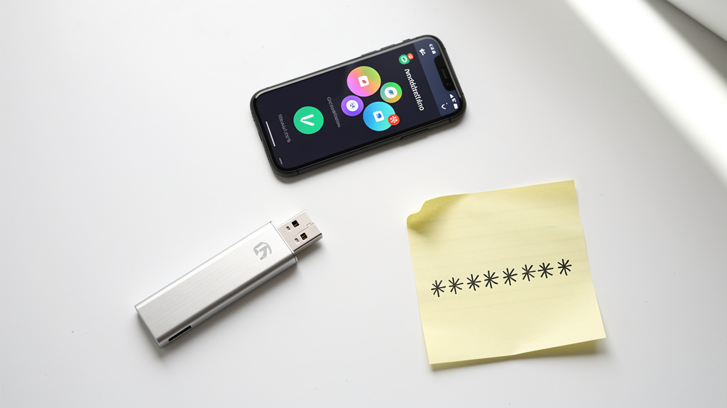 Three types of authentication factors on desk – Multi-Factor Authentication Setup