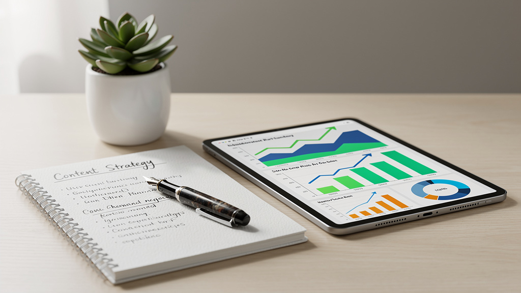 Content optimization planning with ranking data and notes