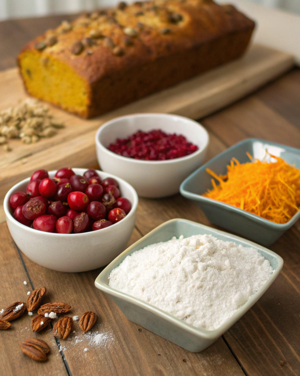 Cranberry Orange Loaf Ingredients