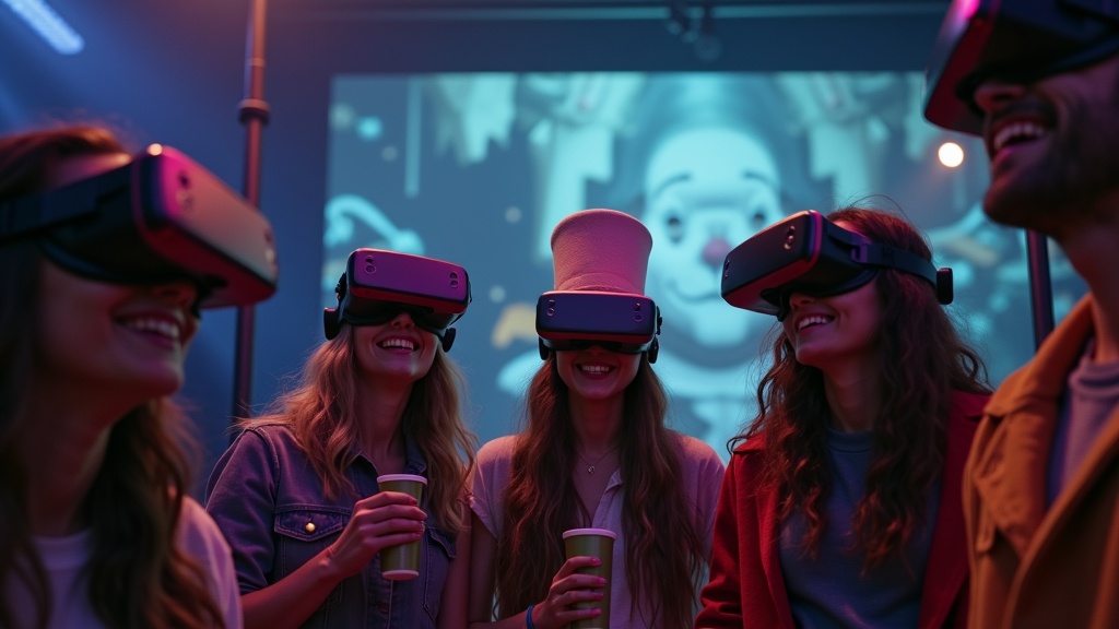 Equipo jugando al escape room de Alicia en el País de las Maravillas VR en Virtua Barcelona