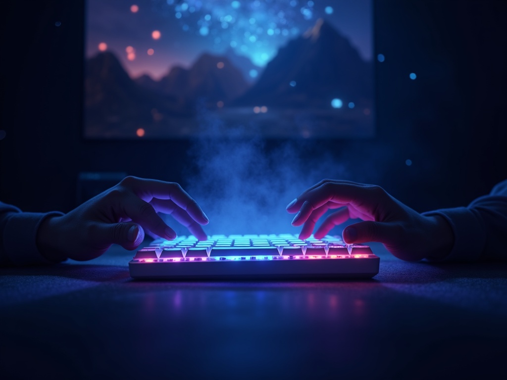 Setup gaming minimalista con el teclado Mars Gaming MKMINIPRO