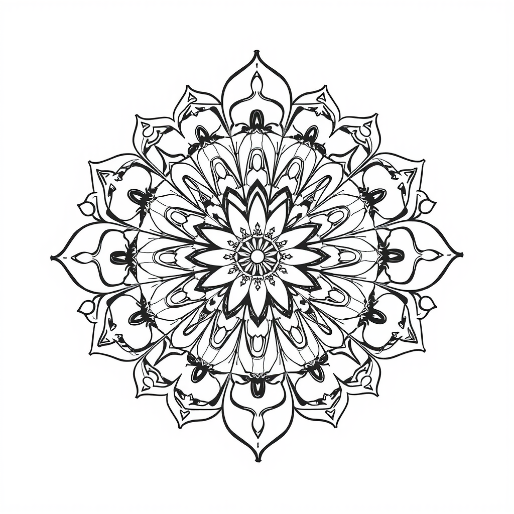 Adorable Mandala Coloring Page