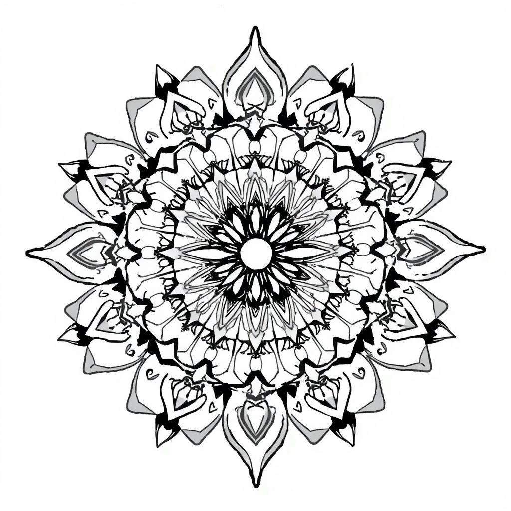 Pretty Mandala Coloring Page