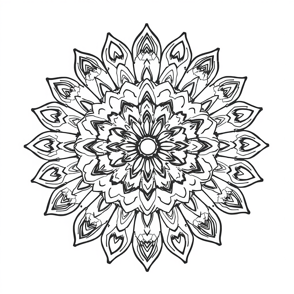 Beautiful Mandala Coloring Page