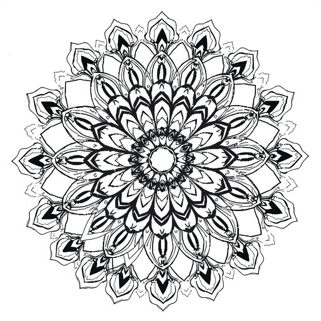 Amazing Mandala Coloring Page