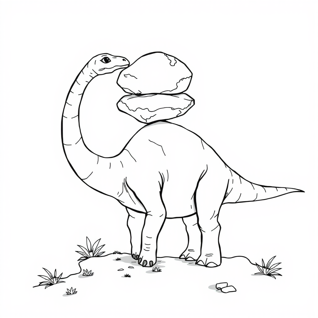 Brachiosaurus, Coloring Page