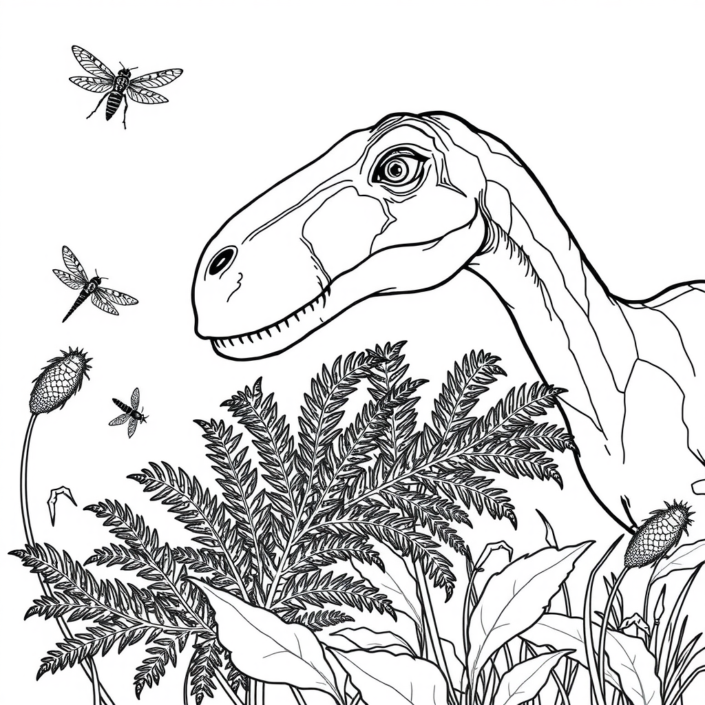 Brachiosaurus by Coloring Page