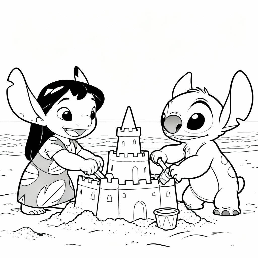 Lilo and Stitch Coloring Page