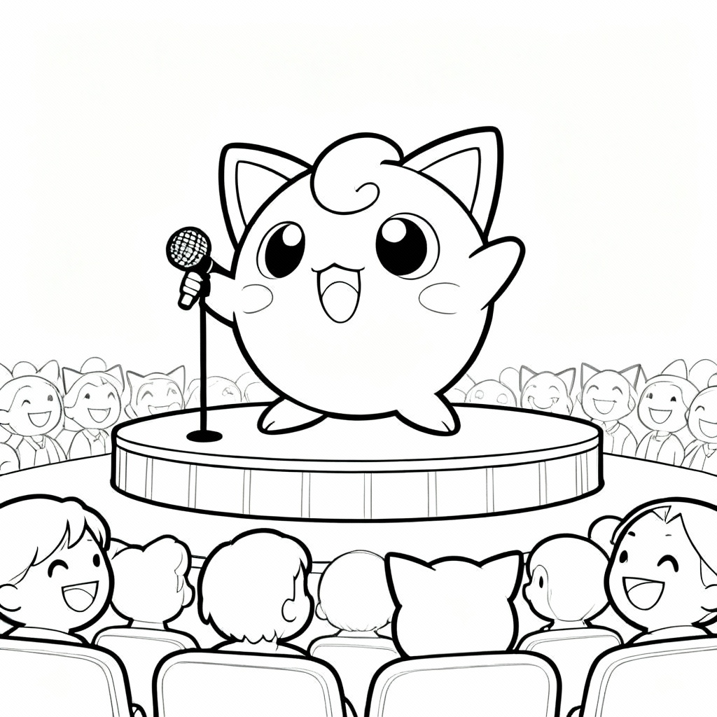 Jigglypuff Stage Coloring Page