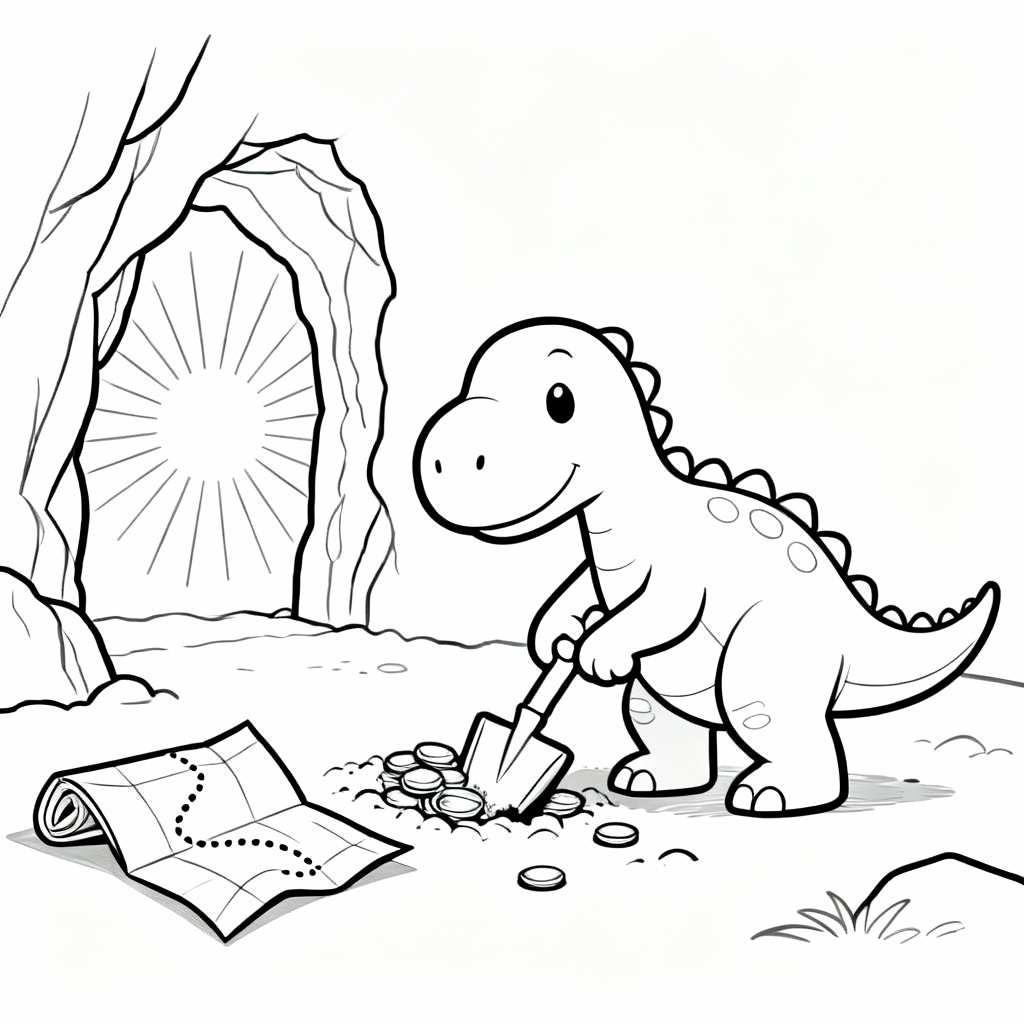 Dungeon Diggers Coloring Page