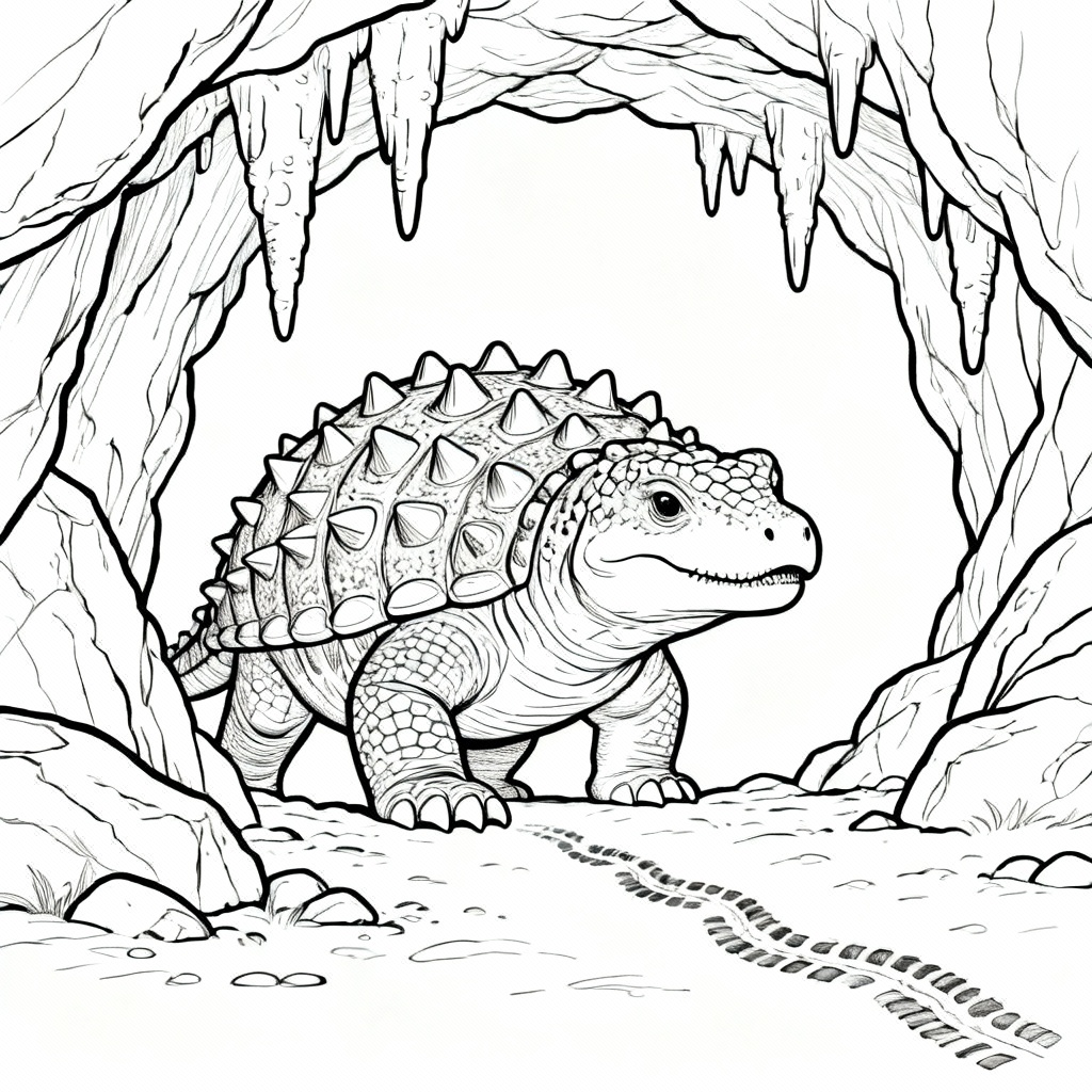 Cavern Ankyl Coloring Page