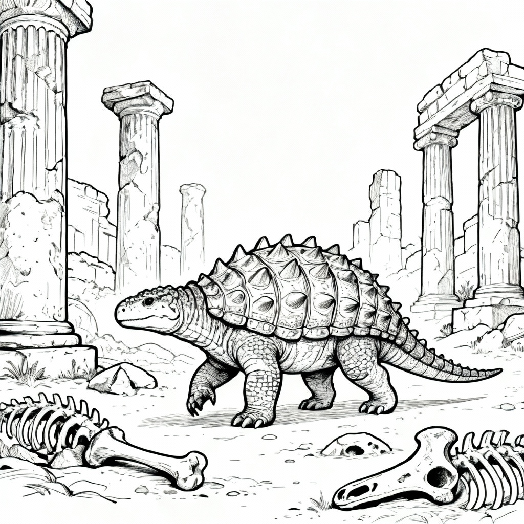 Ruin Ankyl Coloring Page