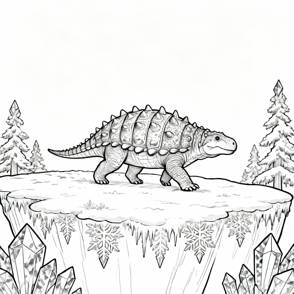 Snow Ankyl Coloring Page