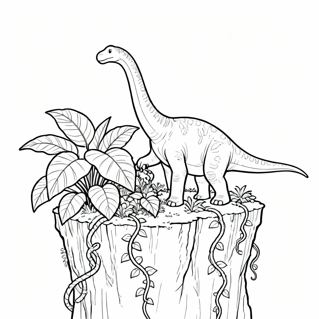 Cliff Garden Coloring Page