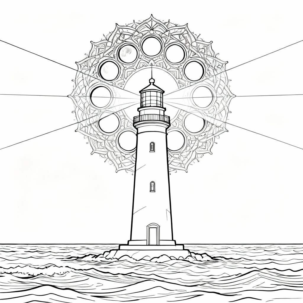 Beacon Mandala Coloring Page