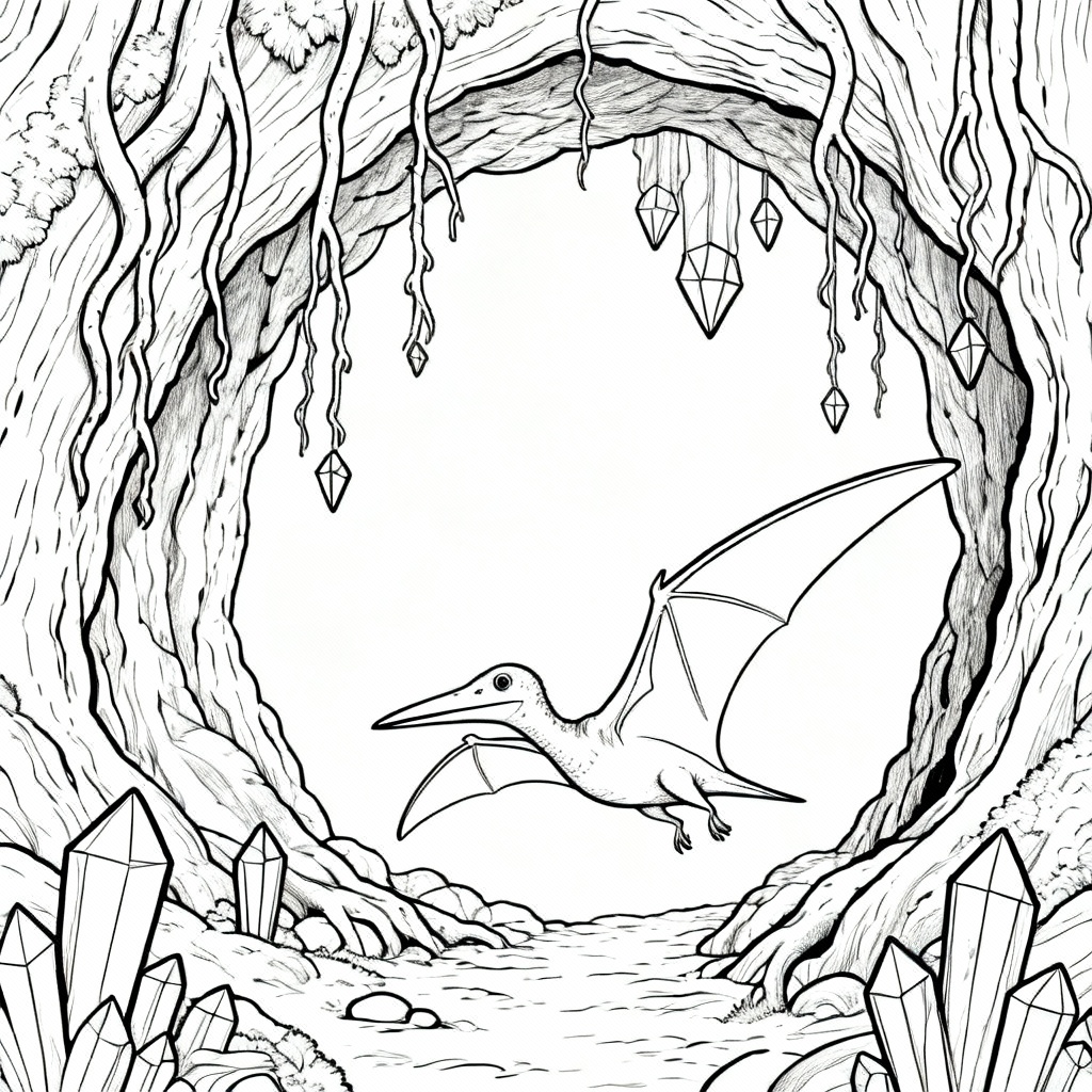 Hollow Ptero Coloring Page