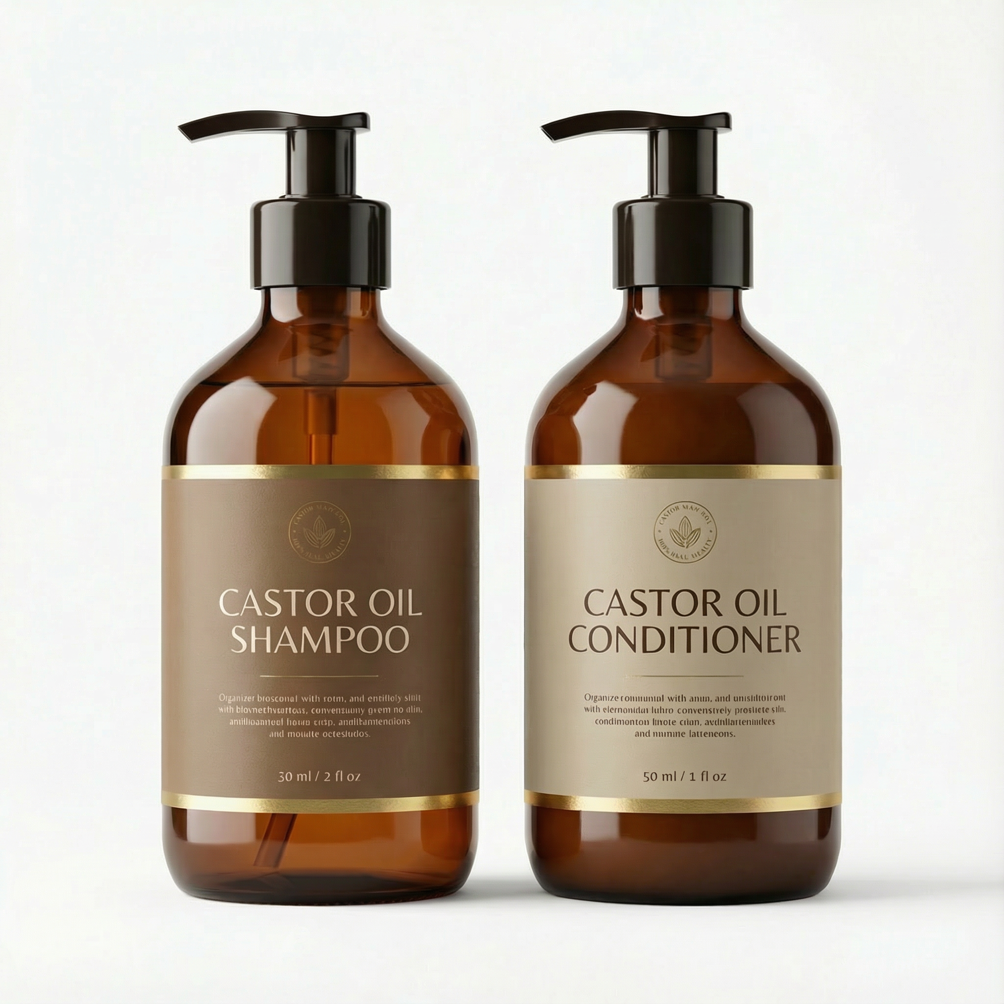 Castor Oil Shampoo and Conditioner Set