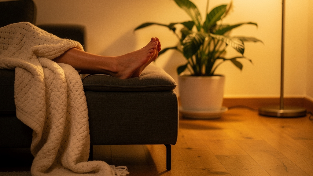 Relaxing home sanctuary with massage and comfort