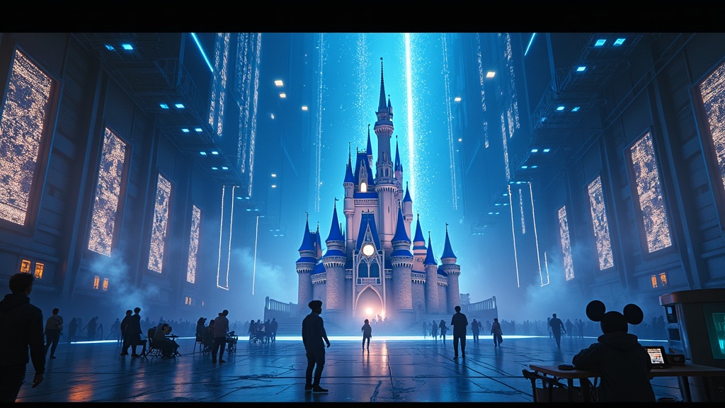 Interfaz de la IA Sora generando una escena con personajes de Star Wars