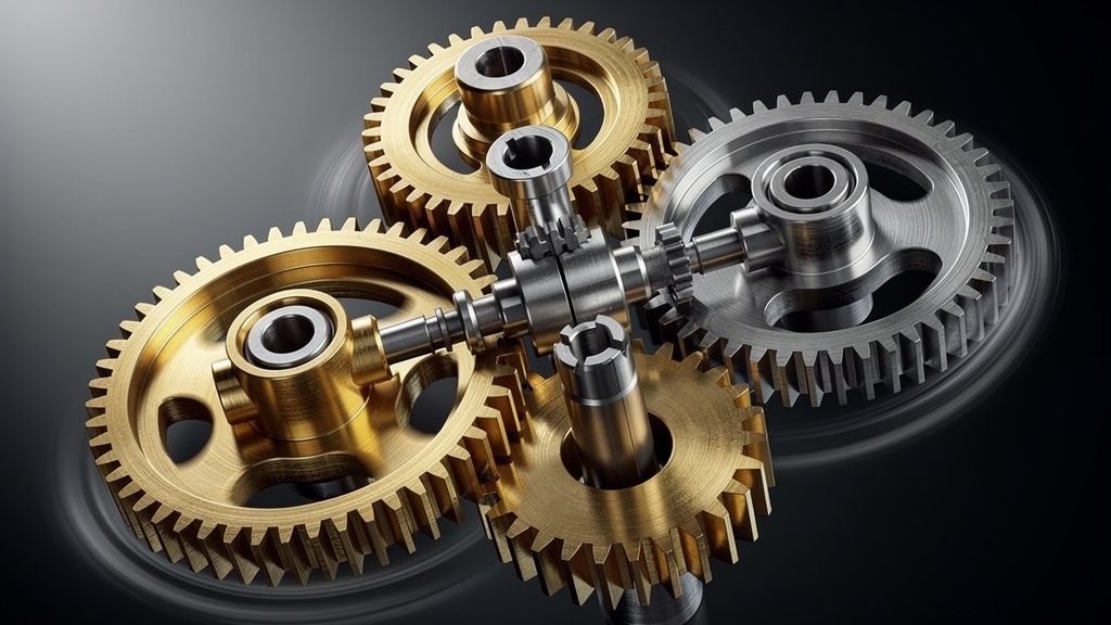 Four interconnected gears representing agent perception reasoning action learning cycle