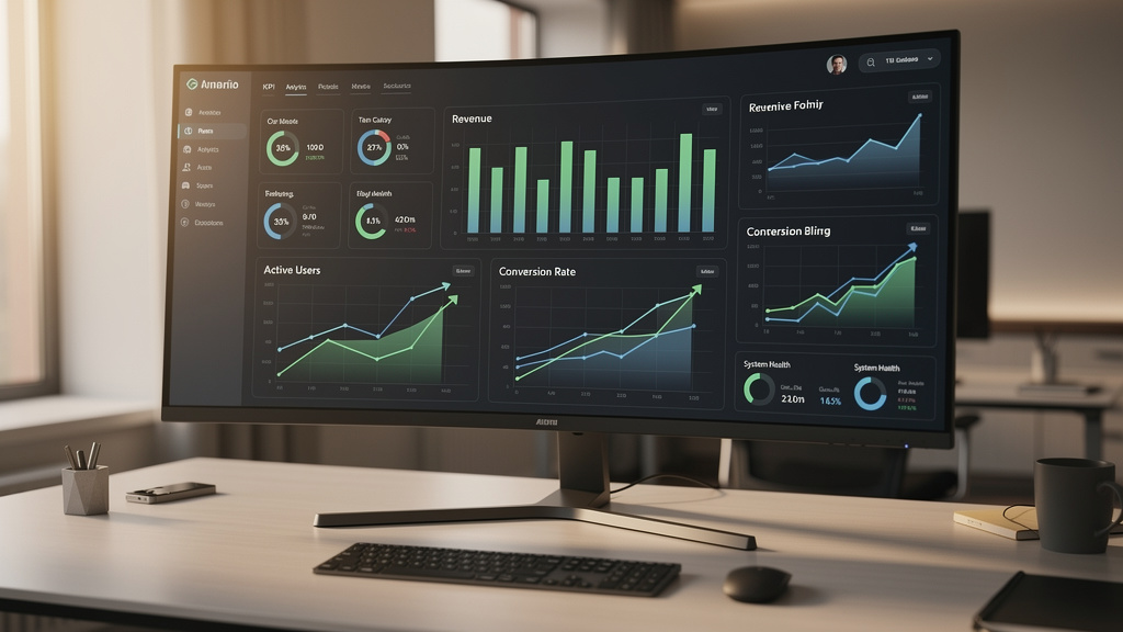 Key performance metrics tracking software project success