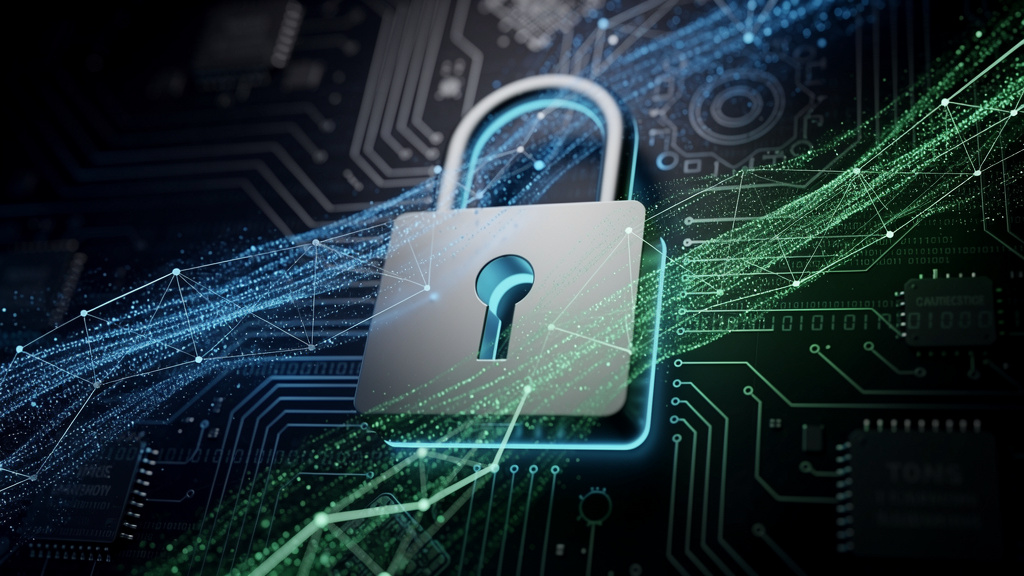 Visual representation of comprehensive cloud security and data encryption