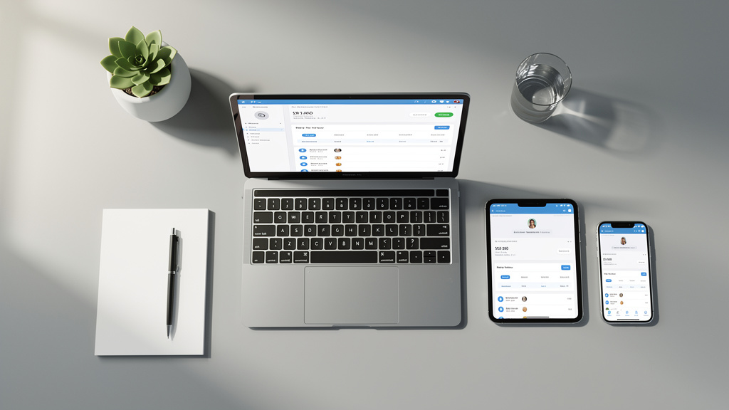Connected devices showing integrated workflow tools