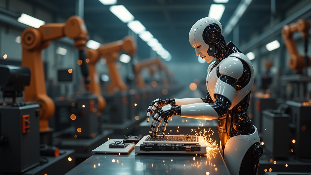 Detalle de las manos robóticas del Optimus Robot Doméstico