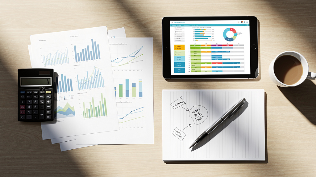 Project planning with budget and timeline documents