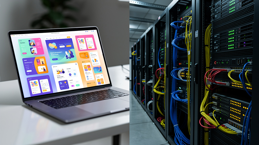 Front-end interface design and back-end server infrastructure