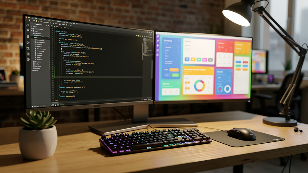 Developer workspace during custom CMS development process