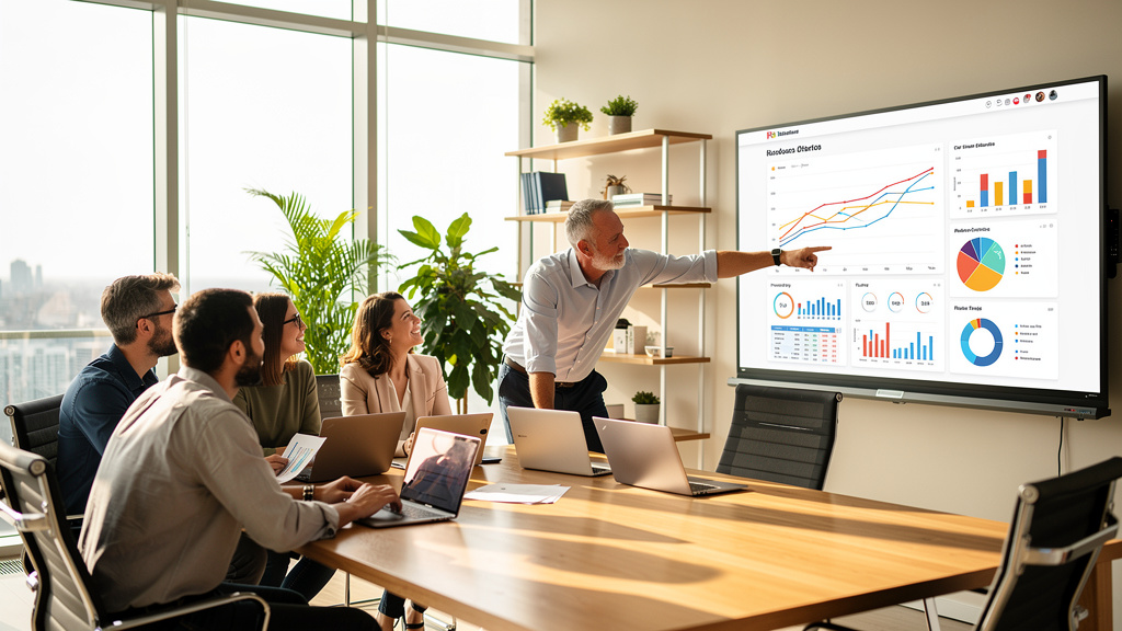 Professional team collaborating on WordPress project