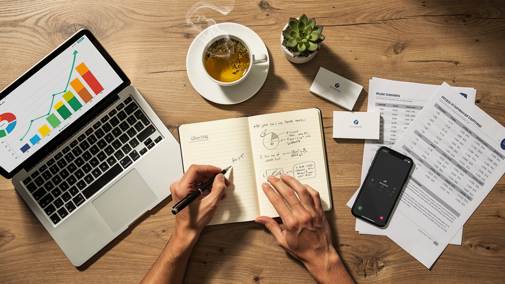 Business planning workspace for launching Ayurvedic startup venture