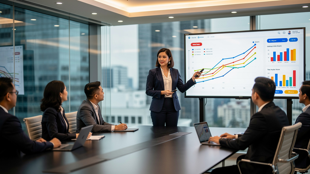 #1 Digital Marketing Company in the Philippines | Lime Digital Asia Business presentation showing growth metrics and strategy