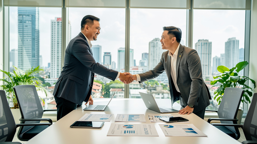 Business partnership agreement between brand and marketing agency