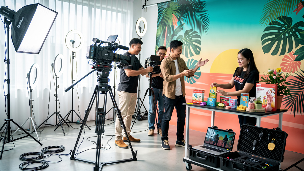 Creative team producing engaging video content for digital marketing campaigns