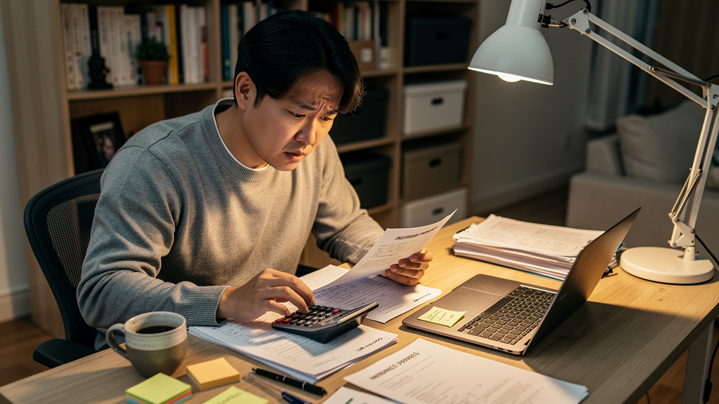 보험료 인상 분석하는 사람