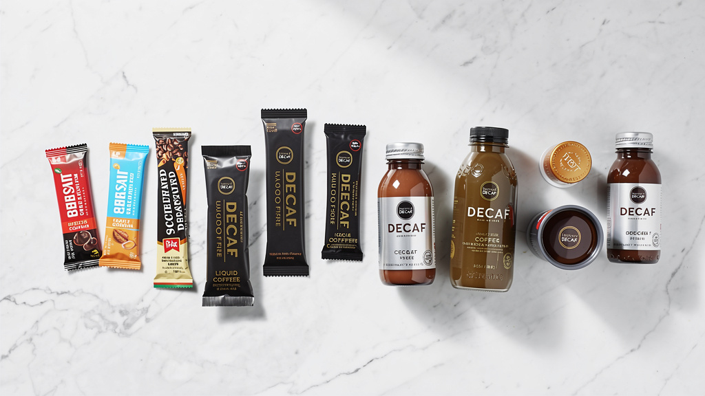다양한 브랜드의 디카페인 커피 제품 12가지 종류