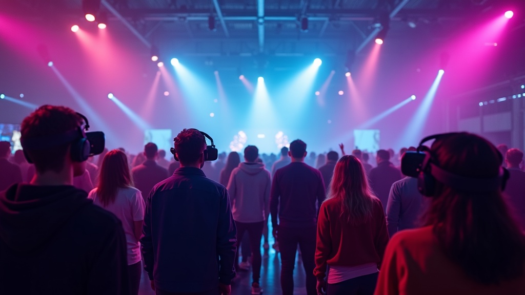 Jugadores inmersos en una partida de realidad virtual en Virtua Barcelona