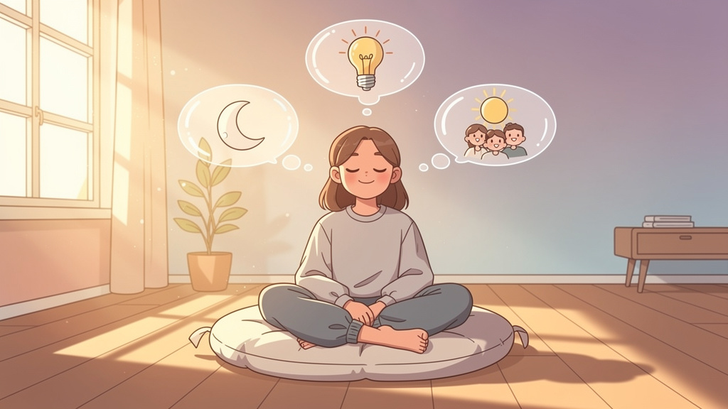 Person relaxing whilst considering different cannabis effects