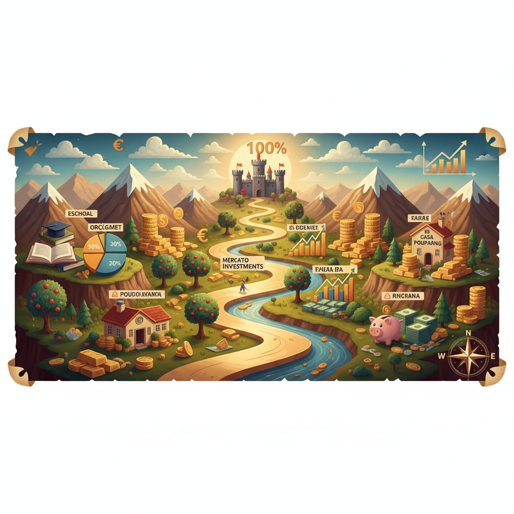 O Mapa da Riqueza 🗺️: Desvendando a Educação Financeira na Prática!