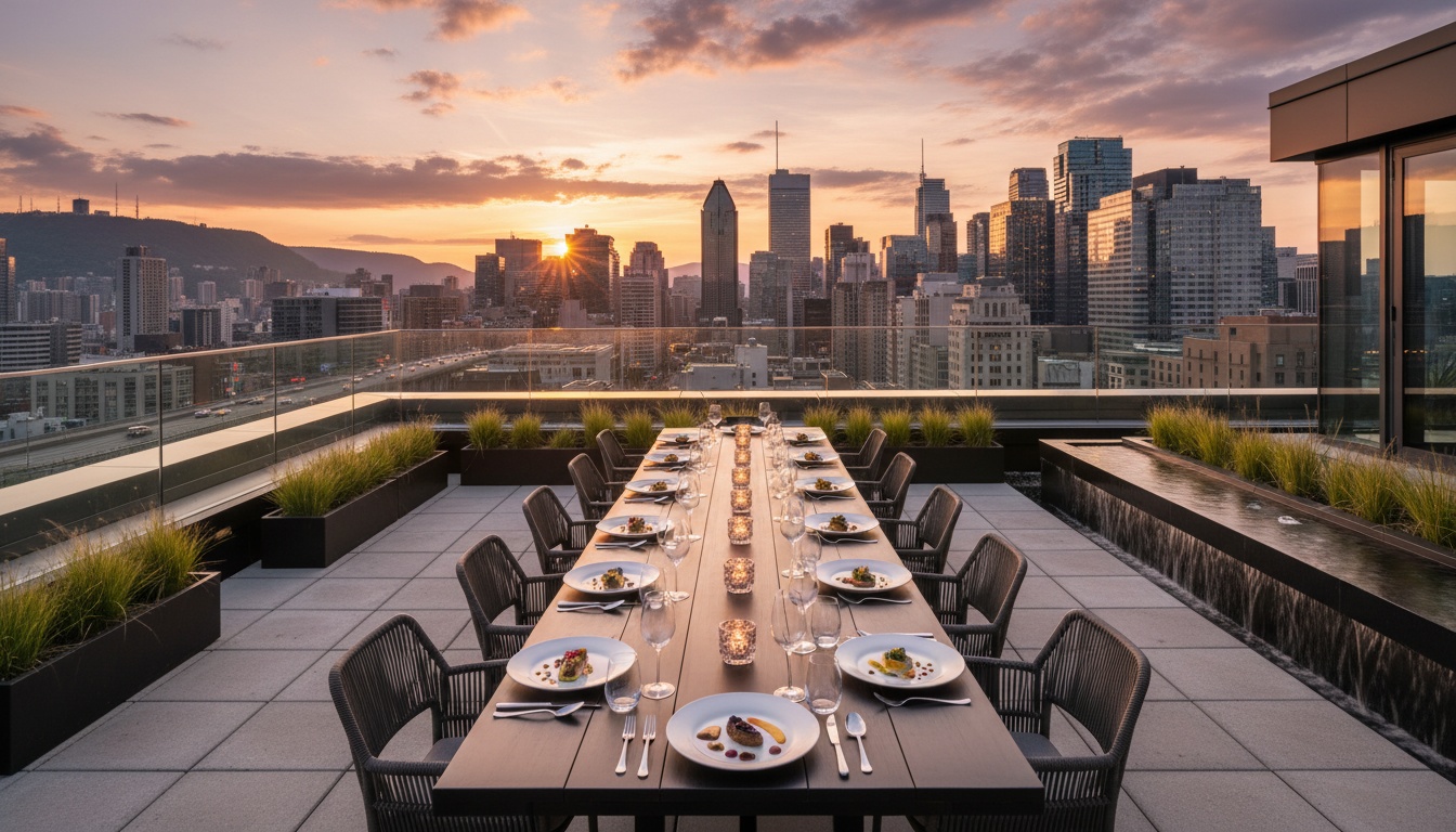 Montreal patio scene