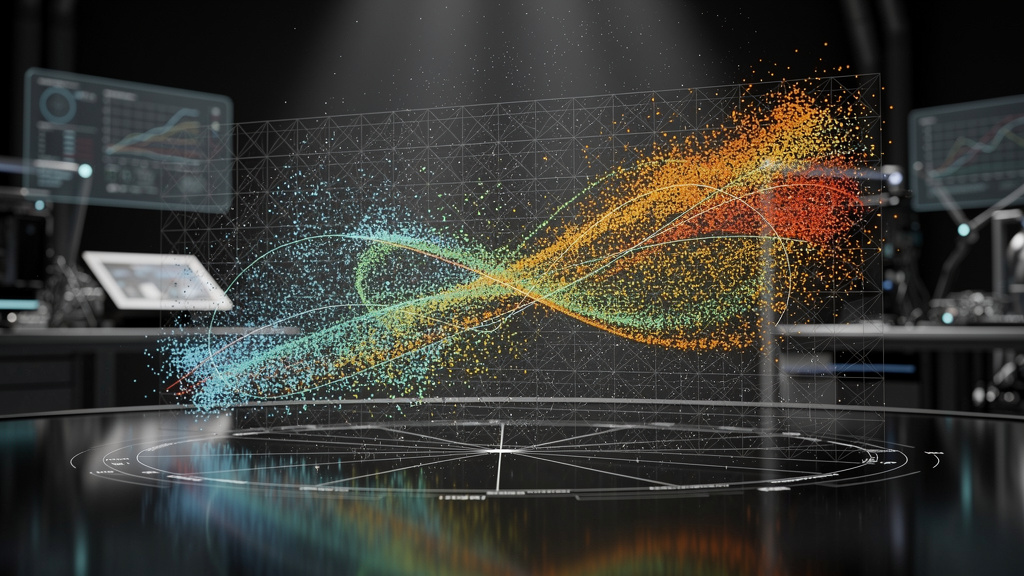 Predictive analytics visualization showing data patterns