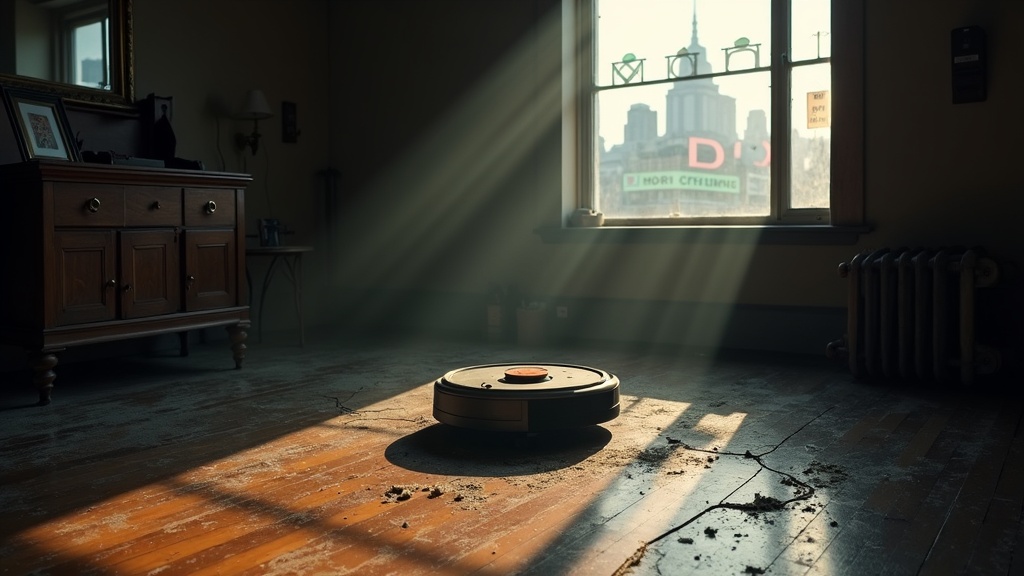 Robot aspirador Roomba simbolizando las causas de la quiebra de iRobot