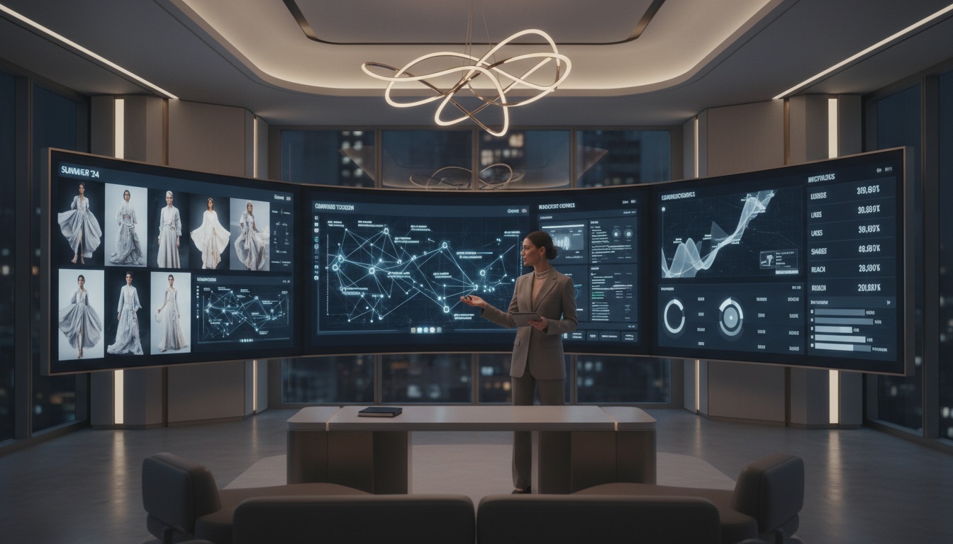 Professional fashion content created with AI