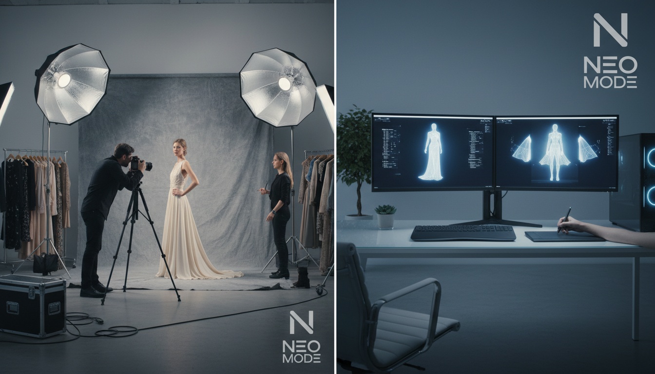 Comparação de custos entre fotografia tradicional e IA